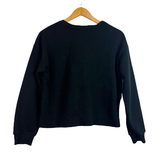 ACDC Girls Black Cropped Pullover Sweater Size XL - Picture 2 of 8